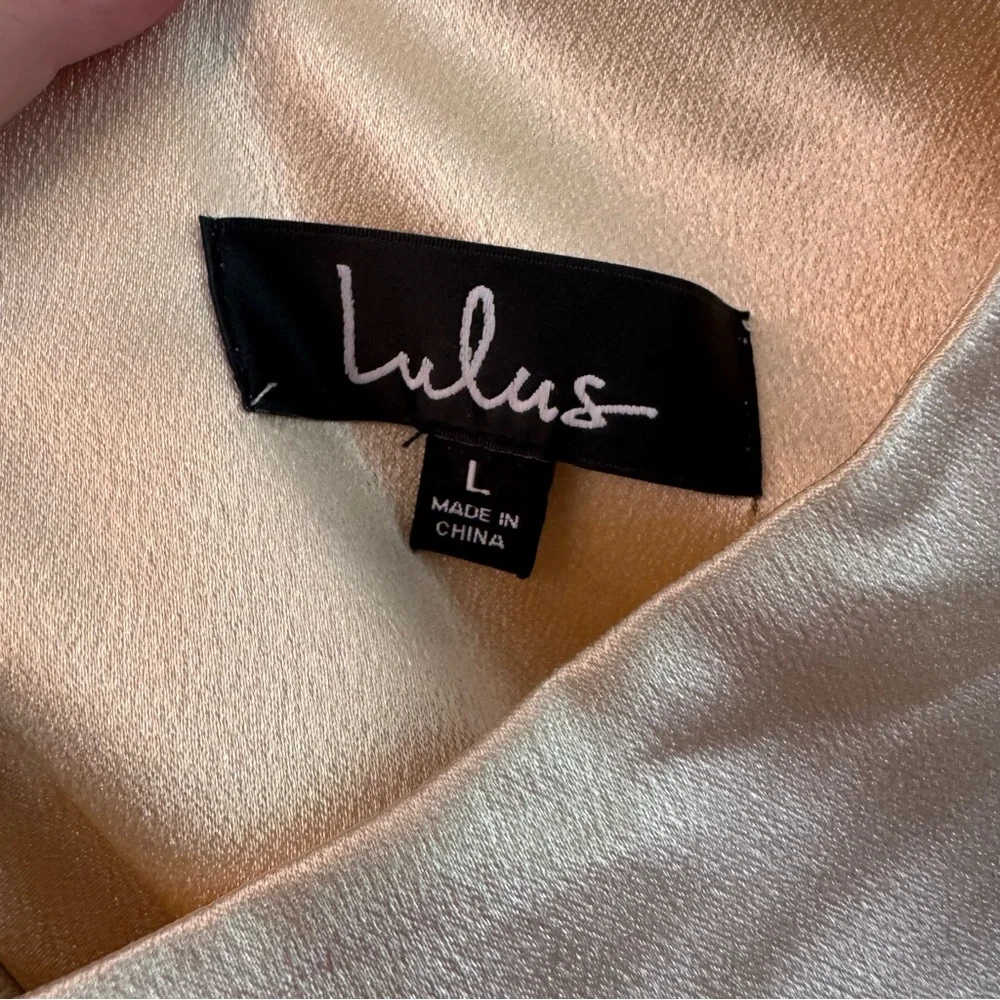 Lulu's Elegant Cream Maxi‎ Dress - Picture 4 of 4